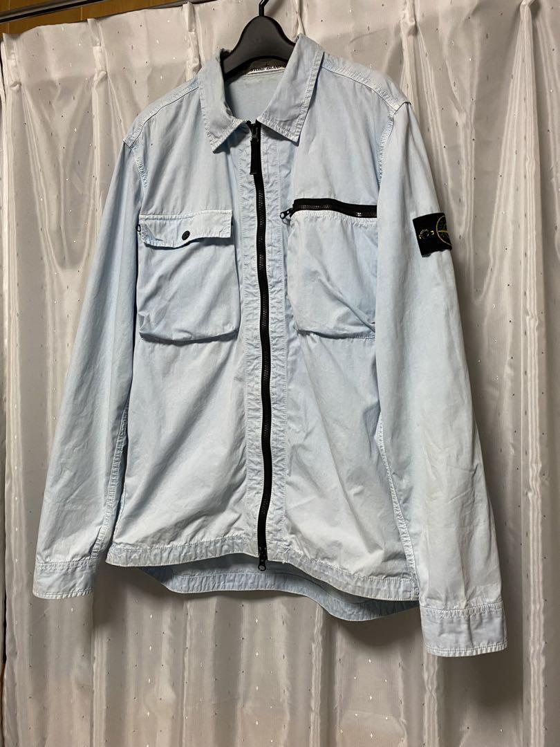 STONE ISLAND 17ss ジップシャツ ガーメントダイ