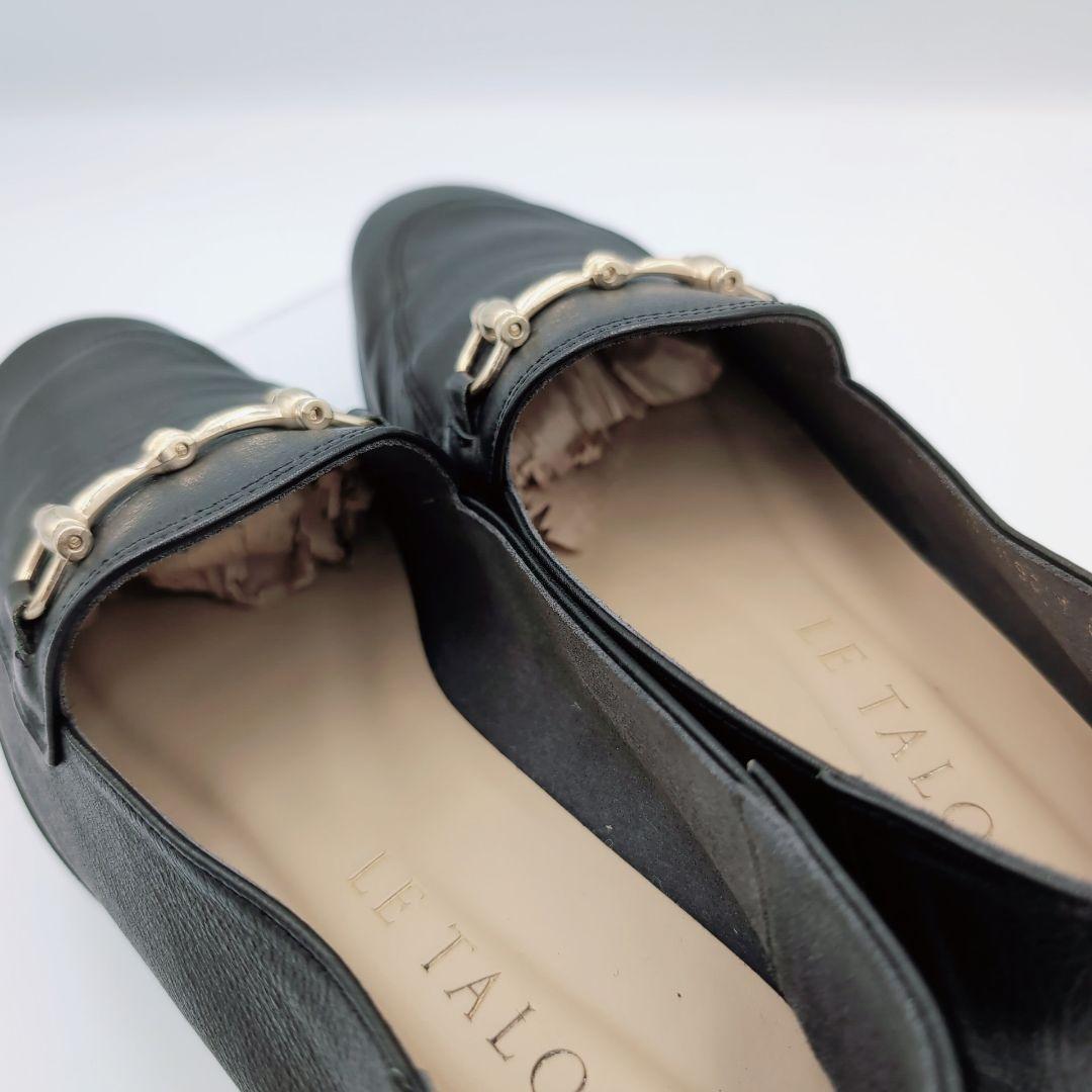 ✨️超美品✨️ルタロン　ビットローファー　バブーシュ　本革　黒　24.5　大きい