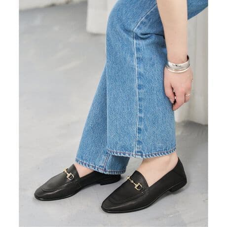 ✨️超美品✨️ルタロン　ビットローファー　バブーシュ　本革　黒　24.5　大きい