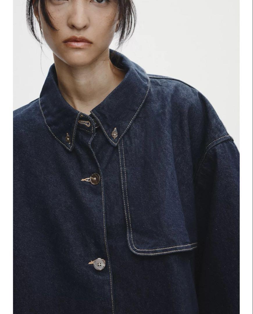 ☆ZARA TRFデニムケープジャケット☆Mサイズ - メルカリ