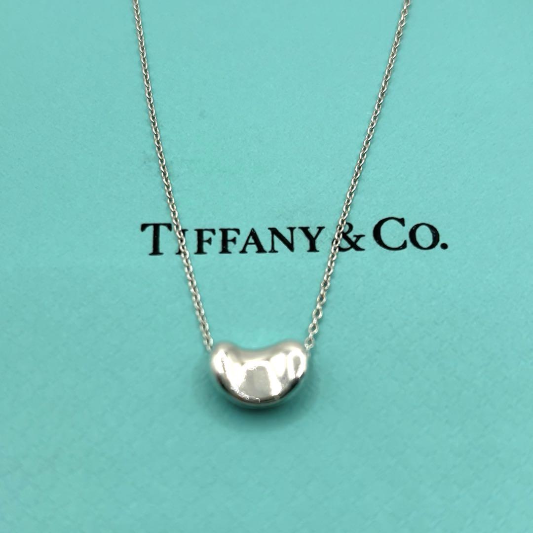TIFFANY&CO.ビーンネックレス スモール シルバー 925 豆 - メルカリ