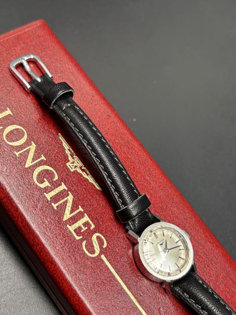 【美品稼働品】ロンジン 手巻き カットガラス LONGINESヴィンテージ腕時計