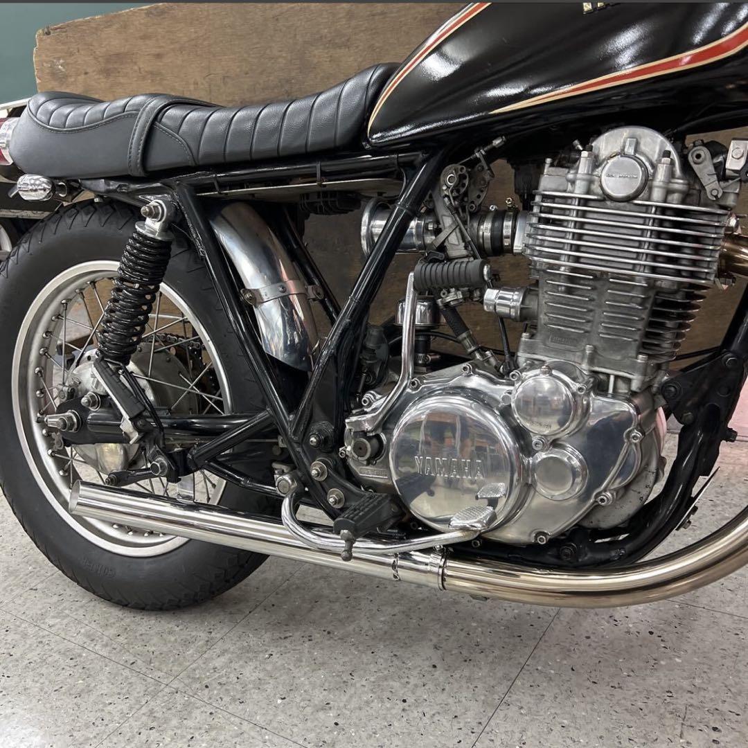 け*様 ワンオフ　SR400 ショート菅　ドラッグパイプスラッシュカ