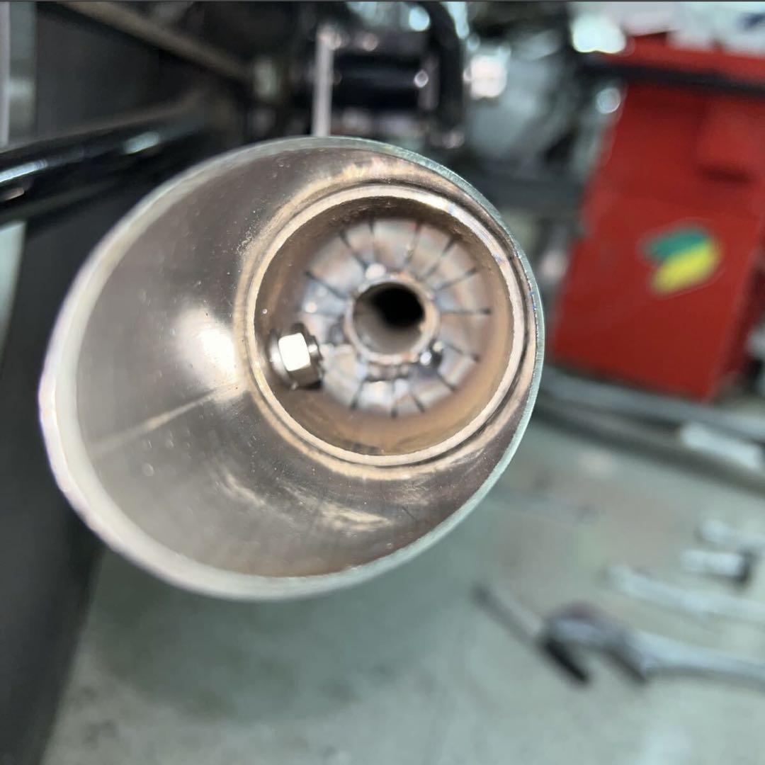 け*様 ワンオフ　SR400 ショート菅　ドラッグパイプスラッシュカ