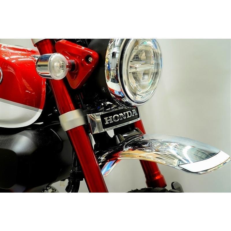 モンキー125 HONDA フロントフォークエンブレム 取り付け