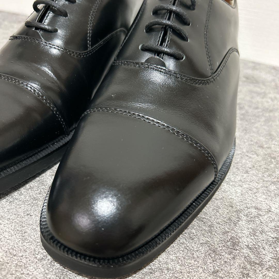 超美品 ハッシュパピー (26.5) 革靴 内羽 ストレートチップ 黒