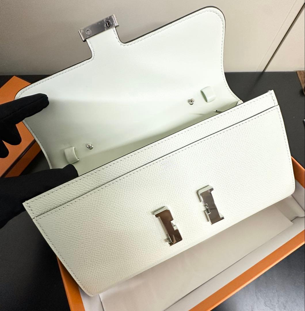 極美品◆エルメス コンスタンス トゥーゴー 長財布 ヴェールフィズ B刻印 極美品◆エルメス コンスタンス トゥーゴー 長財布 ヴェールフィズ B刻印