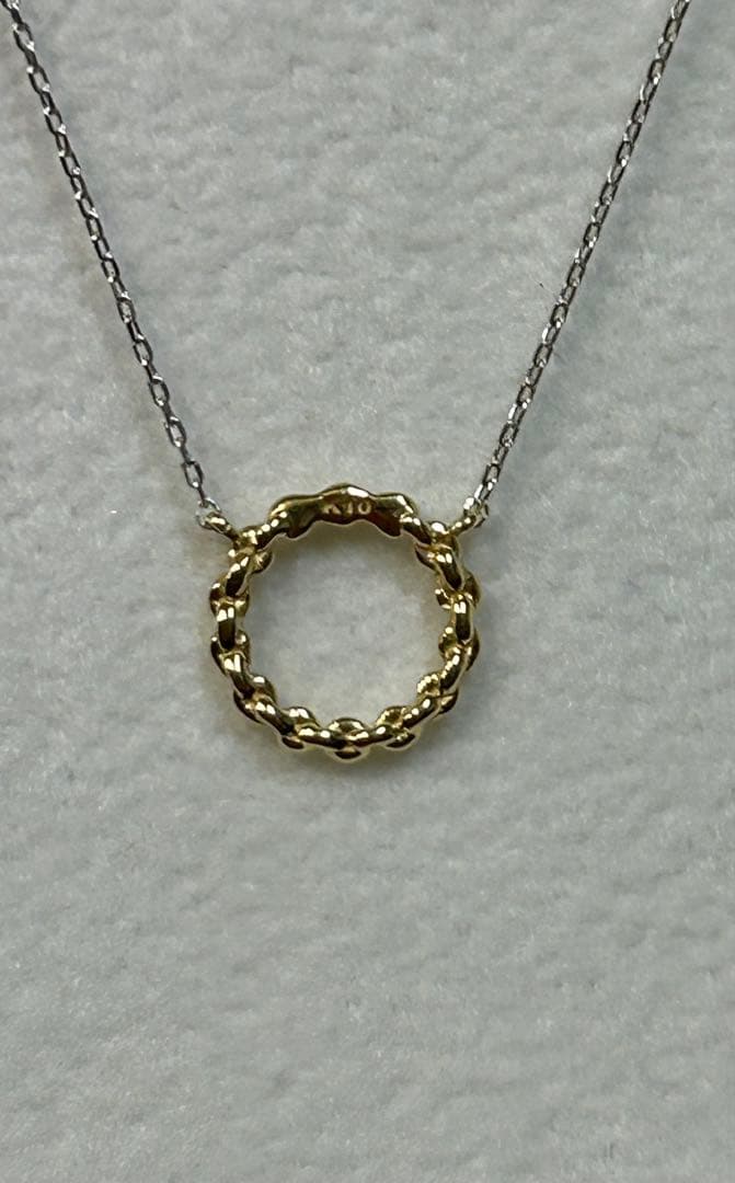 新品【PAS TIERRA】K10コンビカラーネックレス