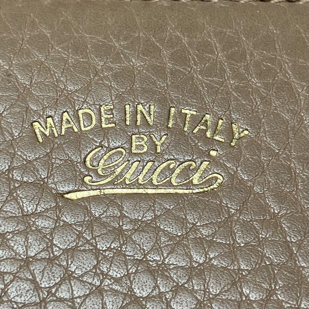 希少【GUCCI】グッチ ラウンドファスナー 長財布 バンブー タッセル レザー