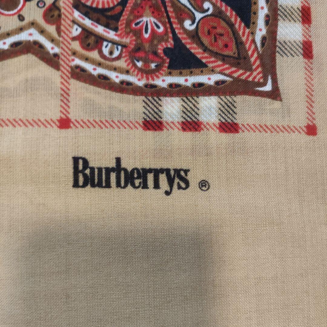 な6 超美品　バーバリー　Burberrys ペイズリー チェック 大判ストール