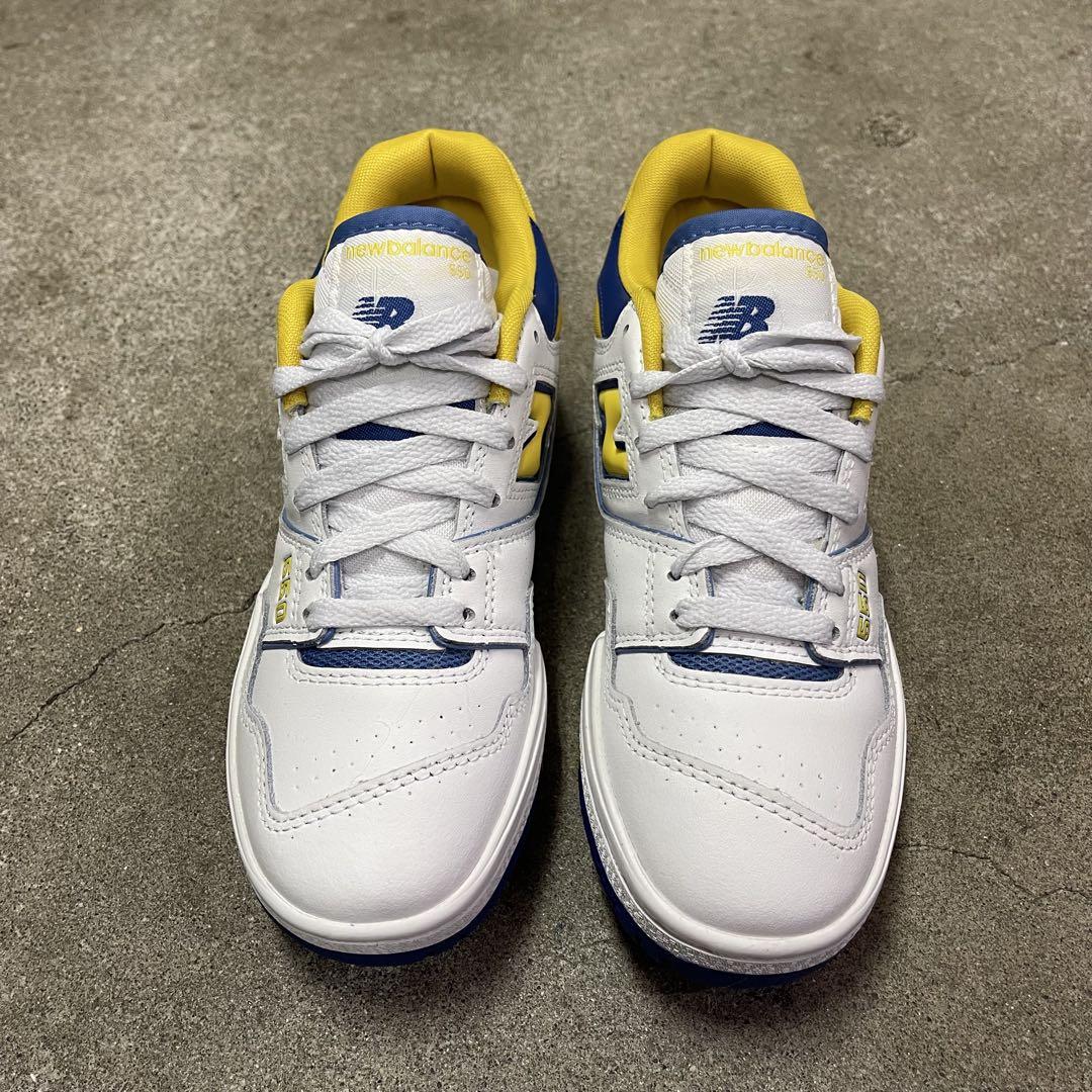 靴 New Balance BB550NCG WHITE/YELLOW