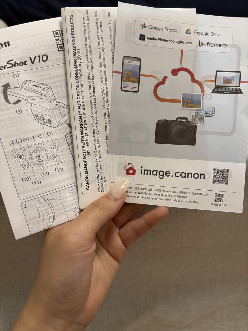 Canon Vlogカメラ PowerShot V10 ホワイト PSV10WH