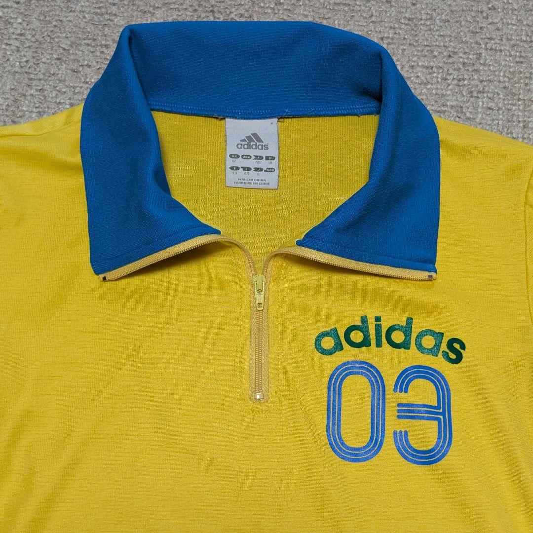 y2k adidas 襟付きハーフジップ ピチt 平成ギャル マック