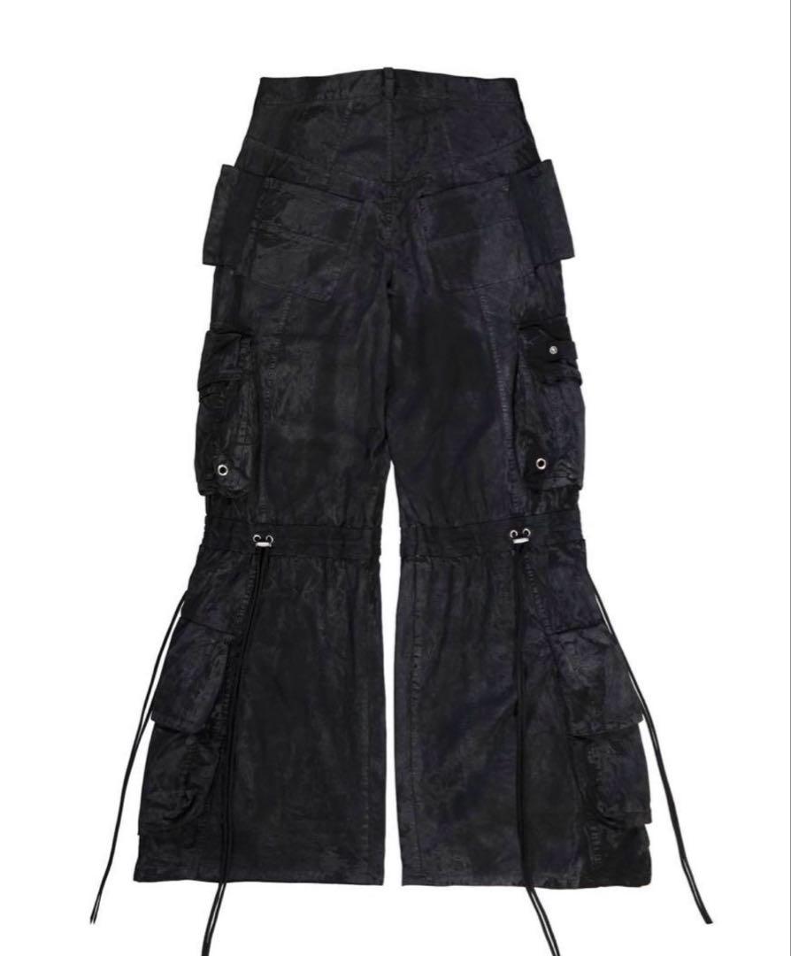パンツ SHINE LUXURY LAYERED JUMBO FLARED CARGO