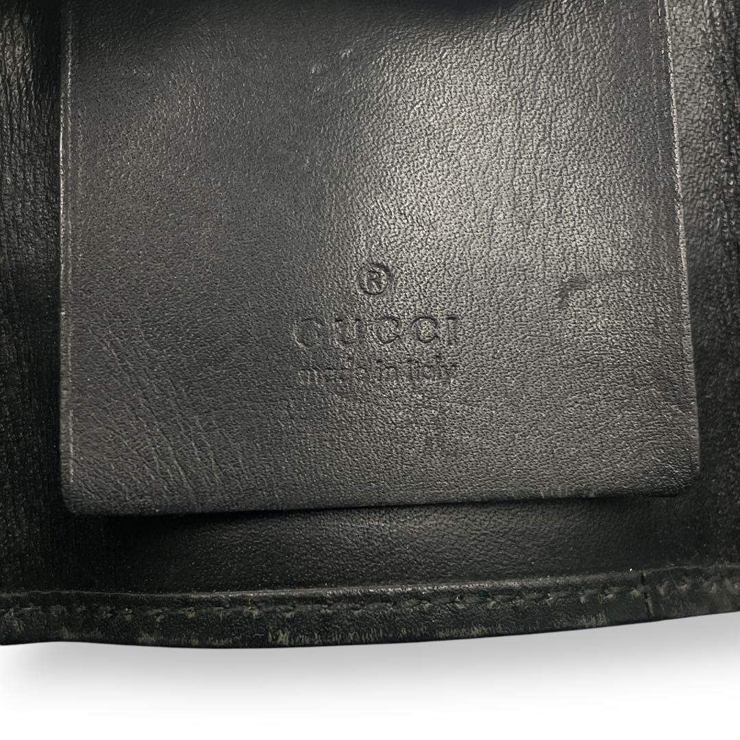 GUCCI グッチ キーケース シェリーライン デニム 6連 グレー