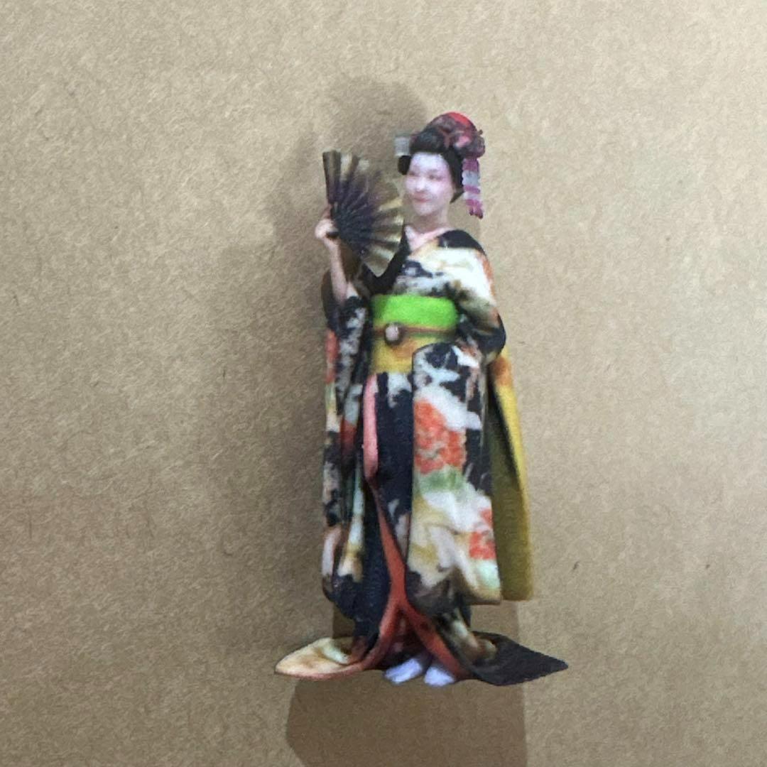 完成品　1/43 舞妓さん　フィギュア　ミニカーに　1/64より大　ミニチュア 1⁄24☆舞妓さん☆フィギュア☆1⁄64より大☆ミニチュア ジオラマ ミニチュア