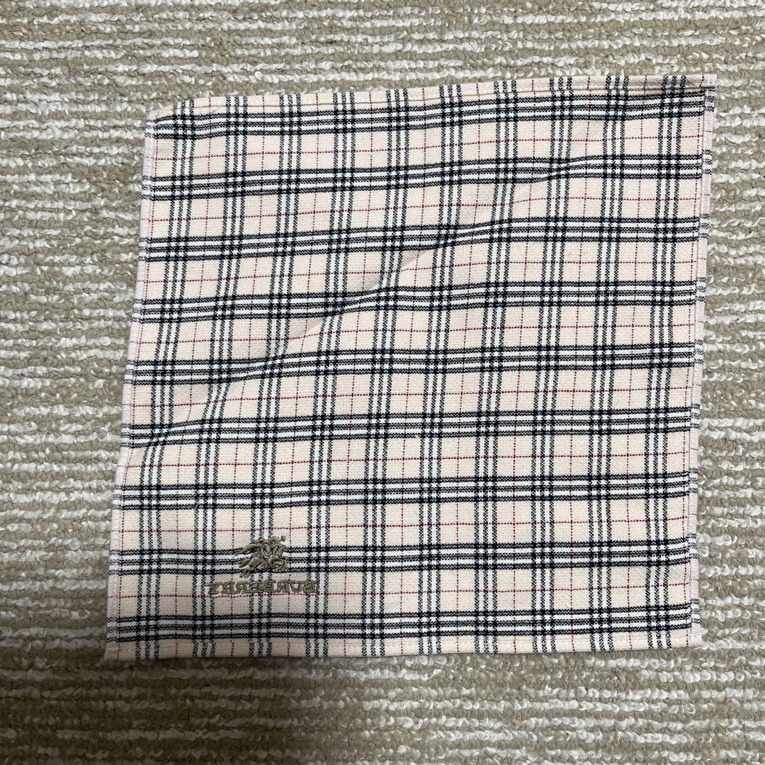 BURBERRY チェック柄 ハンカチ イエロー