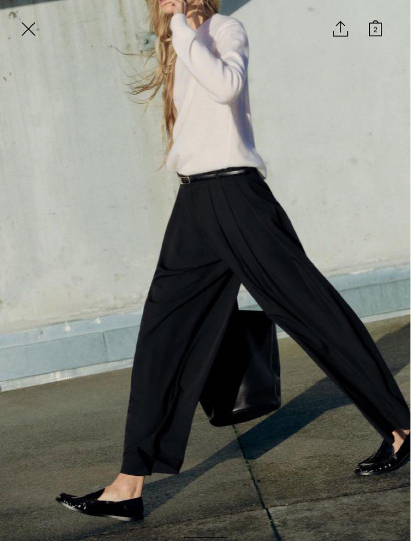 ZARA ダーツ STRAIGHT-LEG パンツ