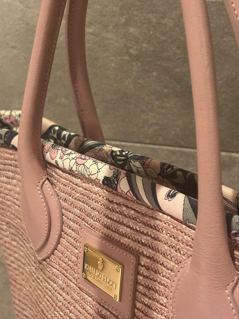美品EMILIO PUCCI エミリオプッチ カゴバック ショルダー