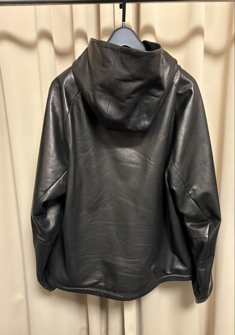 ジャケット・アウター stein 24ss Leather Hooded Short Jacket S