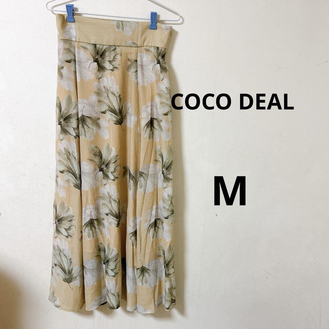 ココディール　COCODEAL 花柄ロングスカート Mサイズ　春夏