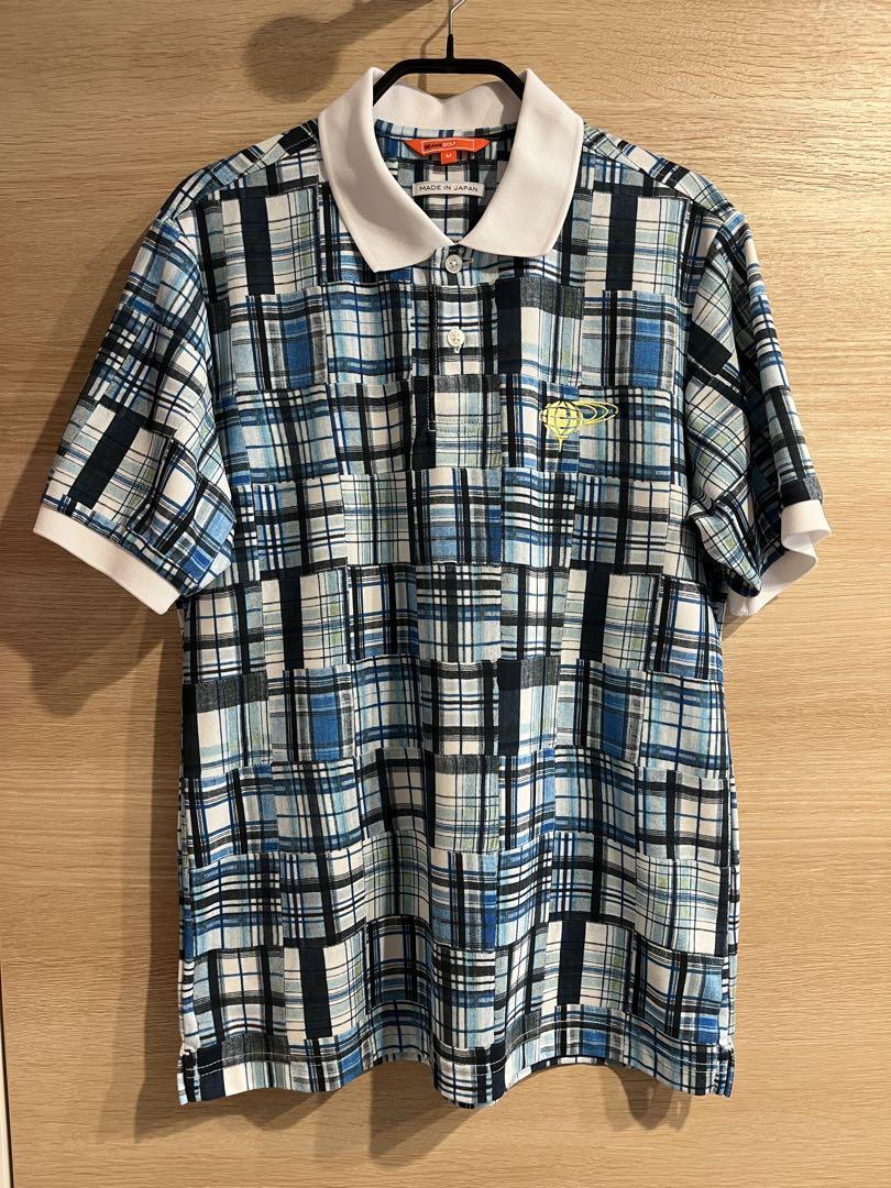 【美品】Sサイズ BEAMS GOLF ビームスゴルフ ポロシャツ チェック BEAMS GOLF ポロシャツ ポロ PURPLE LABEL / 襟付き ギンガム
