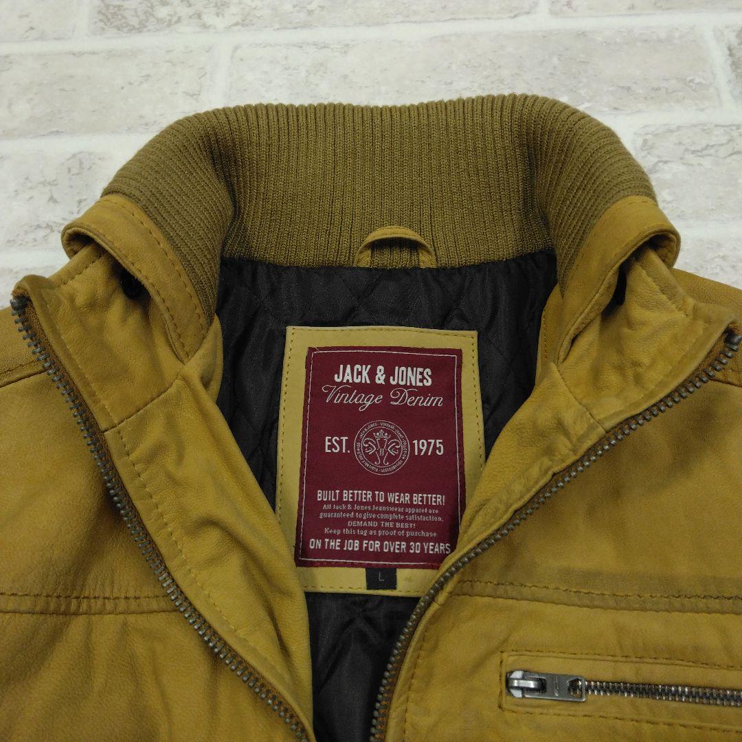 JACK&JONES　ジャックアンドジョーンズ　レザージャケット　Lサイズ
