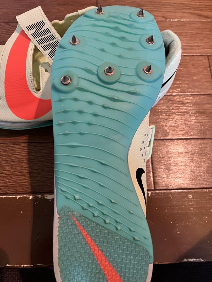 Nike スパイクシューズ ライトグリーン/オレンジ