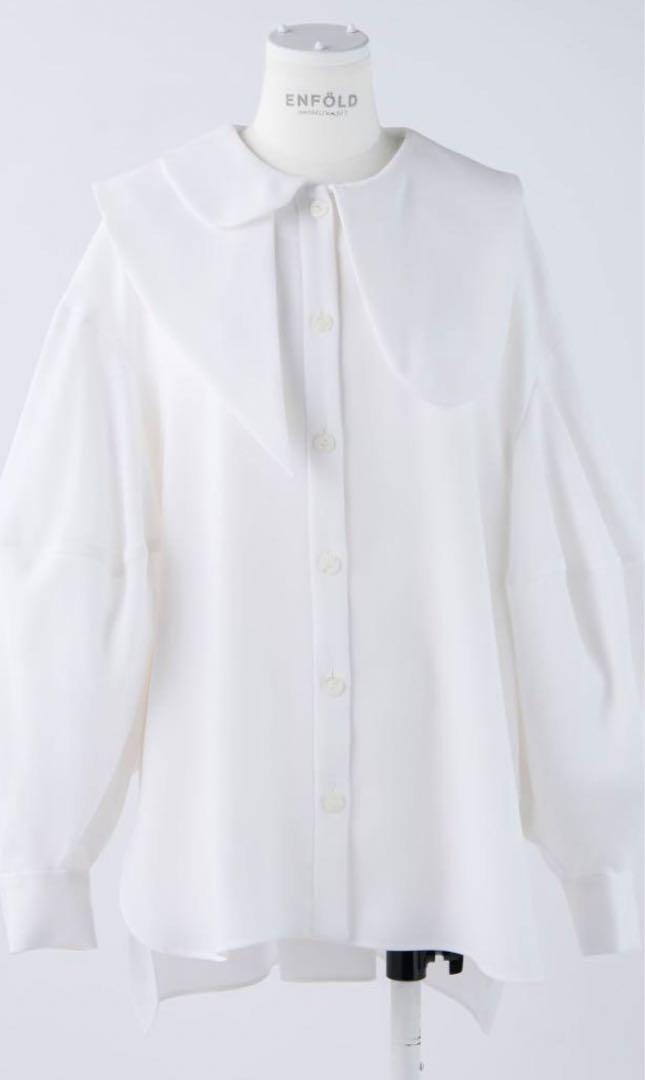 【ENFOLD】　新品　ASYMMETRY-COLLAR BLOUSE