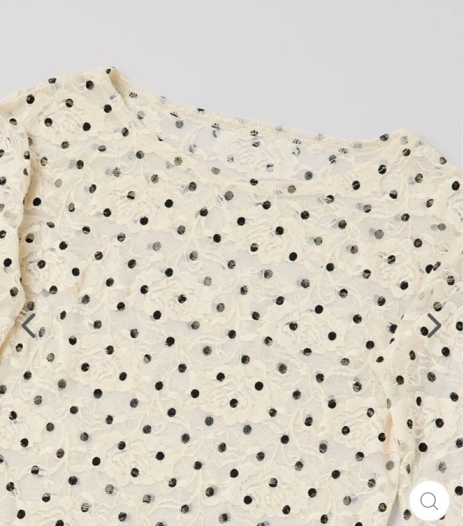 POPPY あさぎーにょ　シースルートップス　ドット　2枚セット poppy シースルートップス ドット柄 ハイネック あさぎーにょ 総