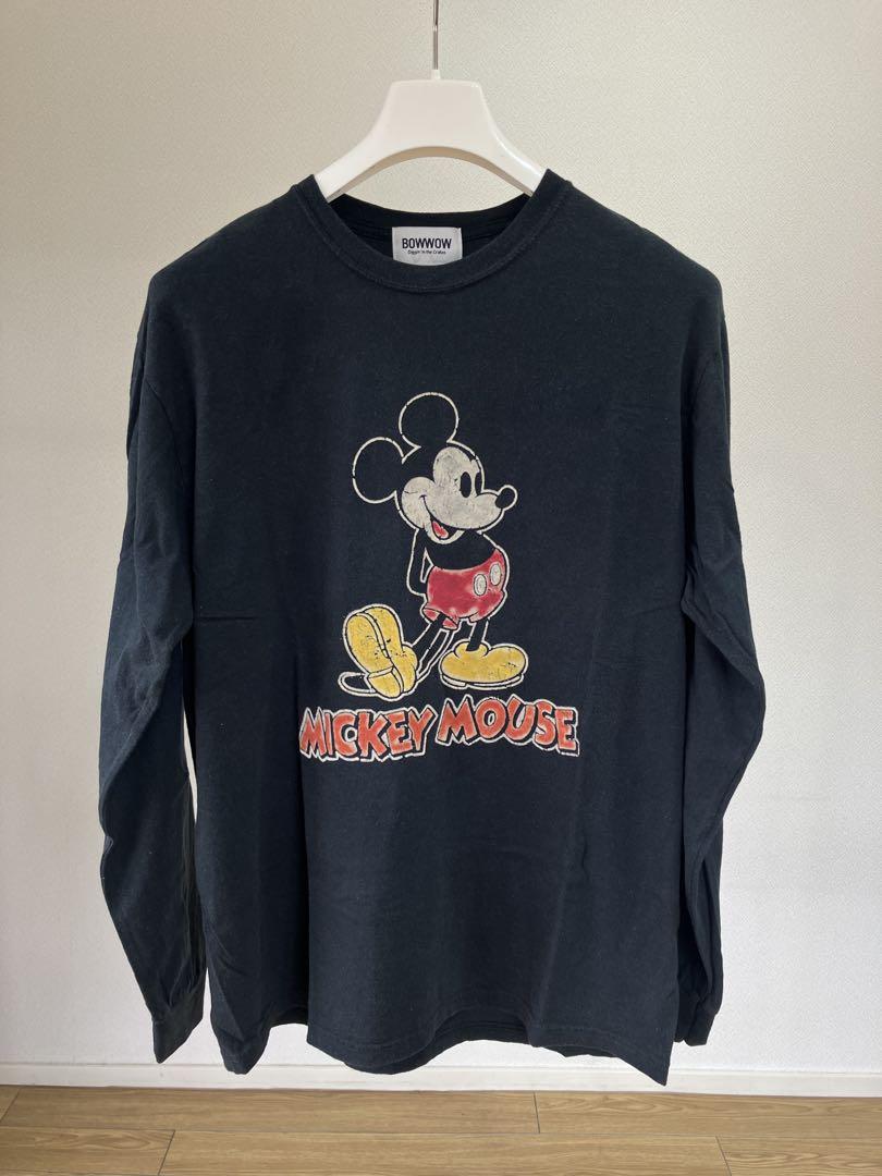 bowwow mickey ミッキー フロッキープリント ヴィンテージ Tシャツ