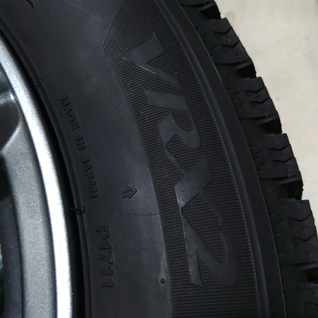 ②中古社外ホイール+中古ブリヂストンスタッドレスタイヤＶＲＸ２　２本セット