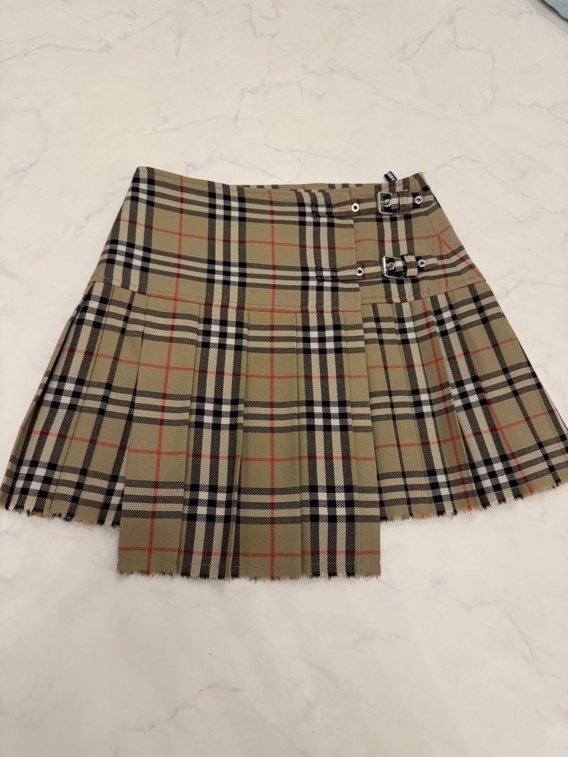 BURBERRY チェック柄 プリーツスカート UK6