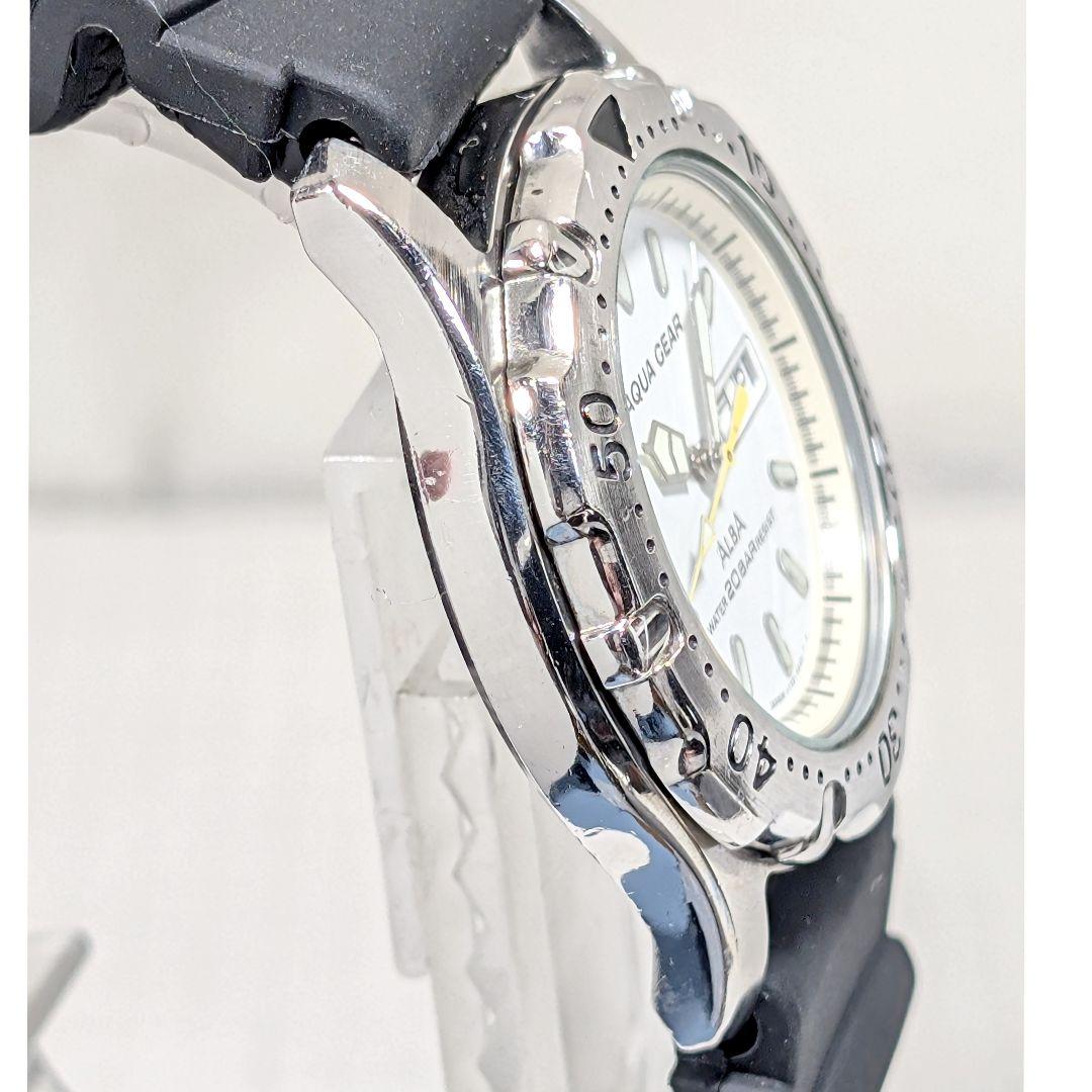 SEIKO ALBA AQUAGEAR メンズ 電池ベルト交換済み可動品C-05