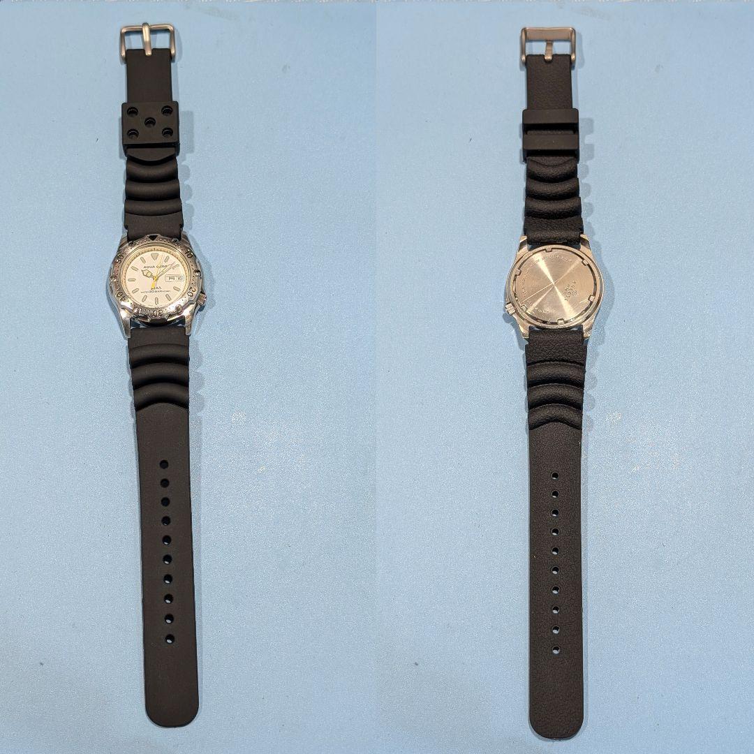SEIKO ALBA AQUAGEAR メンズ 電池ベルト交換済み可動品C-05