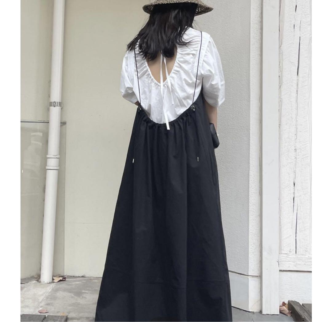 AgAwd Cord Dress Black アガウド オンライン直販 ロングワンピース
