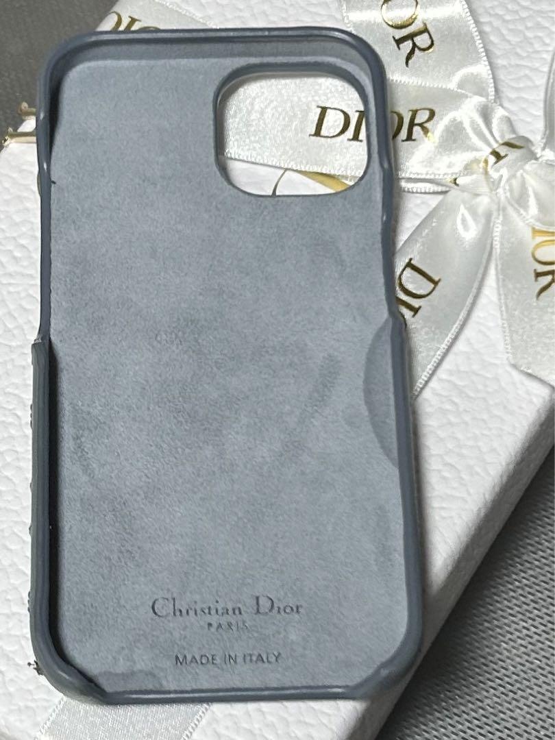 LADY DIOR IPHONE 14/13ケース カナージュ ラムスキン - iPhone