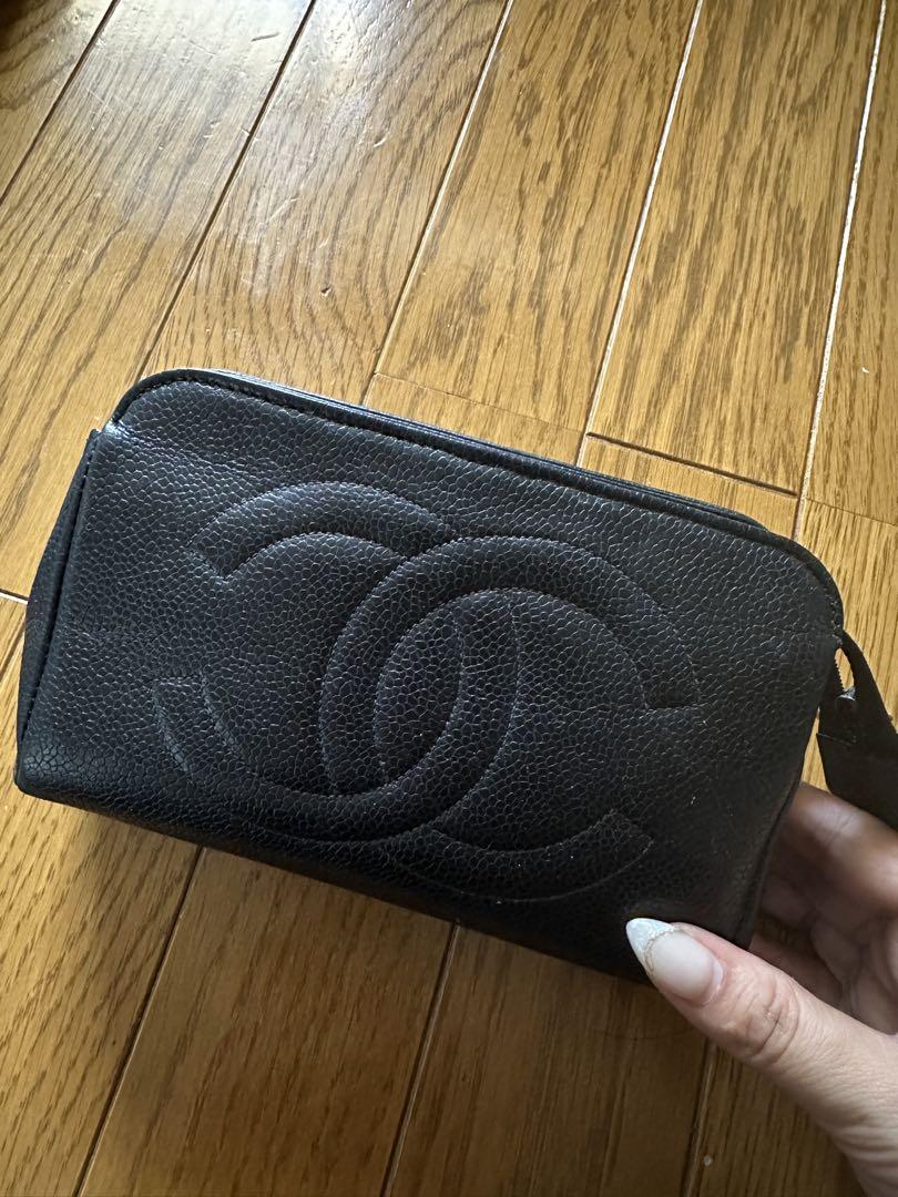 シャネル CHANEL キャビアスキン コスメポーチ