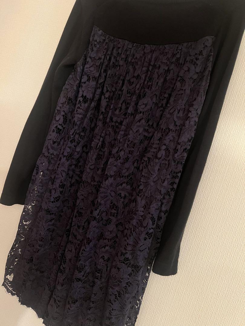 新入荷 sacai サカイ メルカリ - 2サイズ チュニック ワンピース 後ろレース トップス
