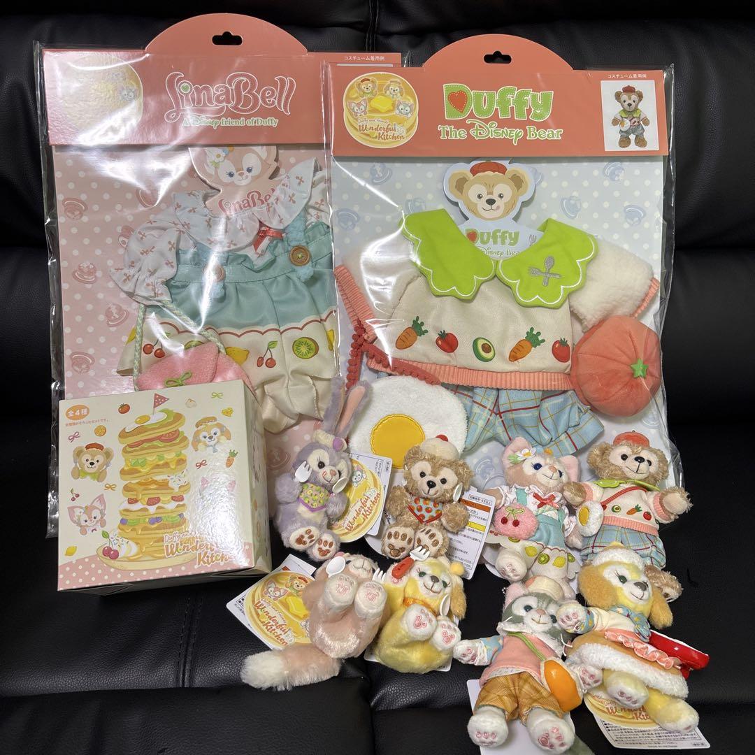 ディズニー　ぬいぐるみコスチューム、ぬいぐるみバッジセット　ワンダフルキッチン