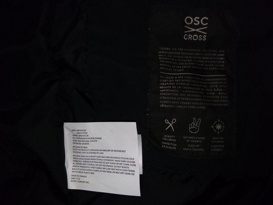 再入荷新作 カナダ製 xs 黒 チリワックボマー JYz9O-m83218022269 osc cross ダウンジャケット 新作定番