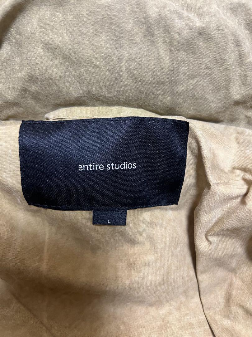 entire studios ダウンジャケット オリーブグリーン