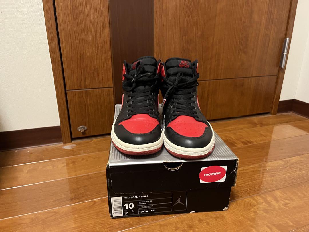 靴 Air Jordan 1 Retro High OG BRED 2001
