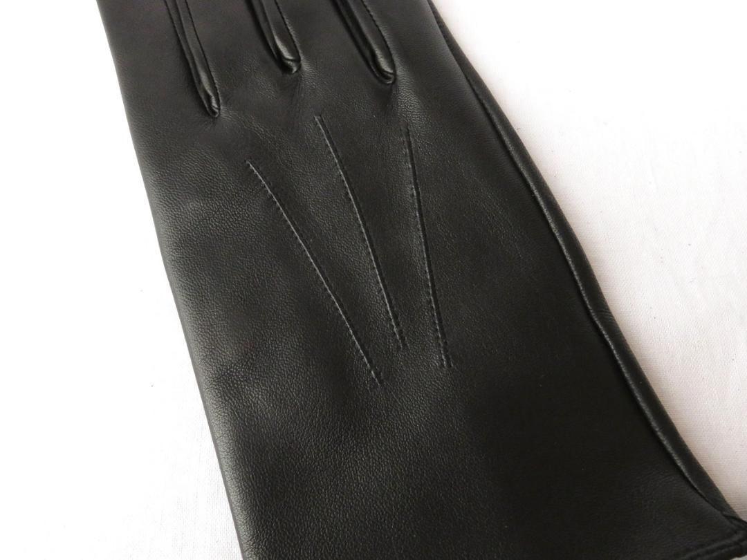 デンツ Milton レザーグローブ ブラック 7.5 英国製 アンラインド