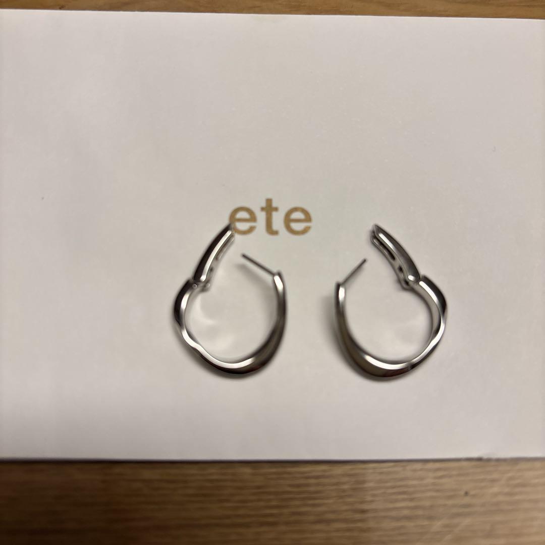 eteハグピアス　エテフープピアス　シルバー