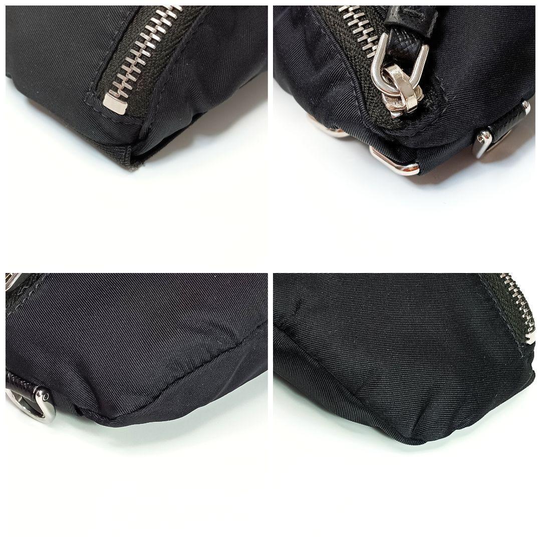 プラダ リストポーチ ナイロン ブラック シルバー金具 リストバンド 男女兼用 プラダ リストポーチ ナイロン ブラック シルバー金具 リストバンド 男女兼用