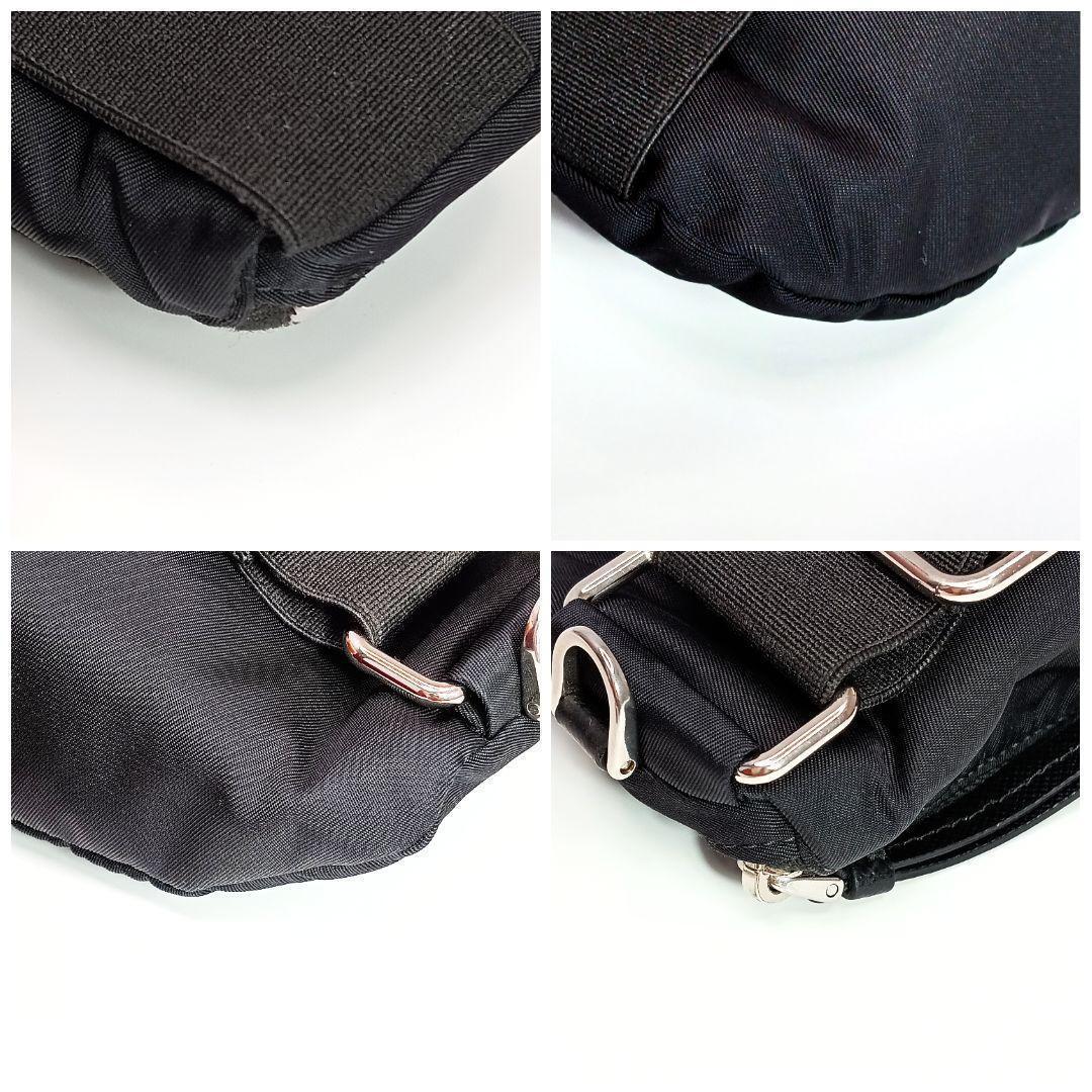 プラダ リストポーチ ナイロン ブラック シルバー金具 リストバンド 男女兼用 プラダ リストポーチ ナイロン ブラック シルバー金具 リストバンド 男女兼用