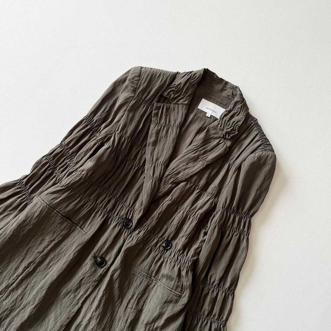 ▼8.6万✨アキラナカ Jenni Shirring Jacket シャツJK ▼8.6万✨アキラナカ Jenni Shirring Jacket シャツJK