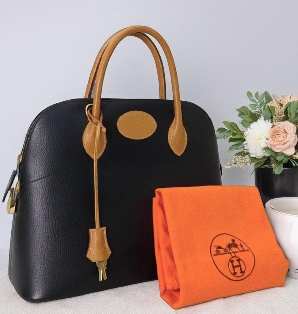 Rare Hermes Bollide 35 two-tone