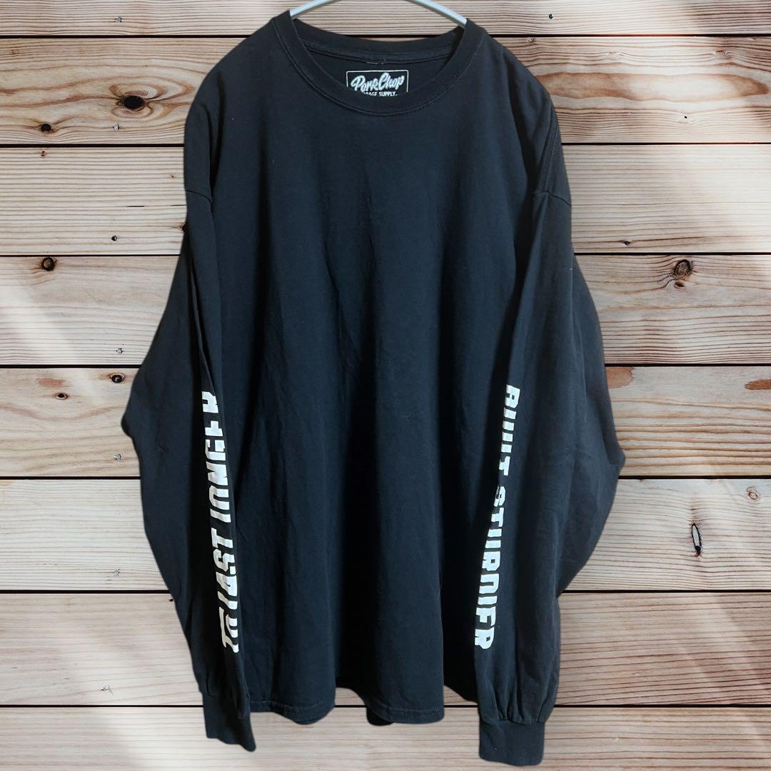 PORKCHOP Garage Supply 長袖カットソー 黒